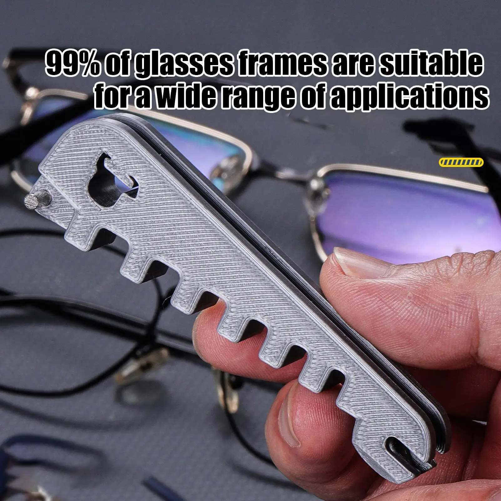 At-Home Glasses Adjustment Kit Easy DIY Tool to Tighten Nose Pads & Arms, Save Time & Money on Repairs for Daily Wear