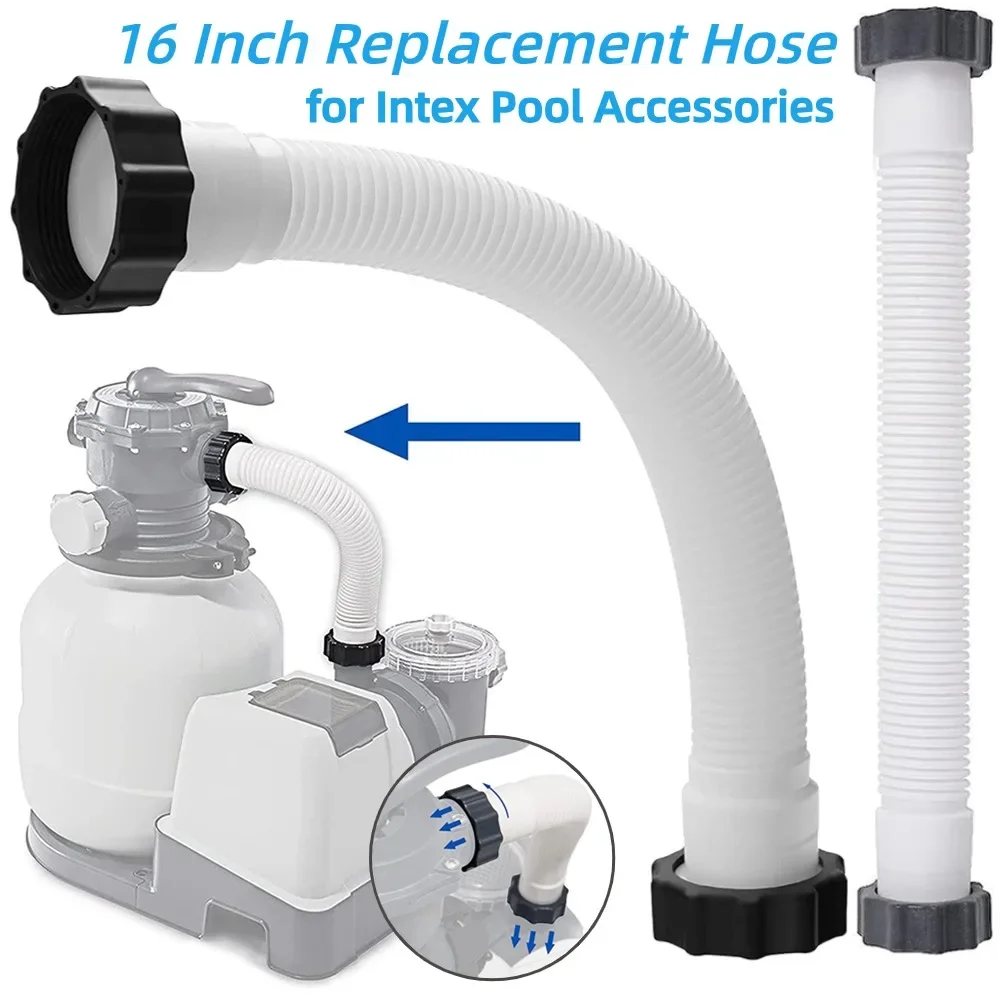 1/2Pcs 16 Inch Pool Sand Filter Pumps Hose Swimming Pools Pump Replacement Hose Interconnecting Hose For Intex Pool Accessories