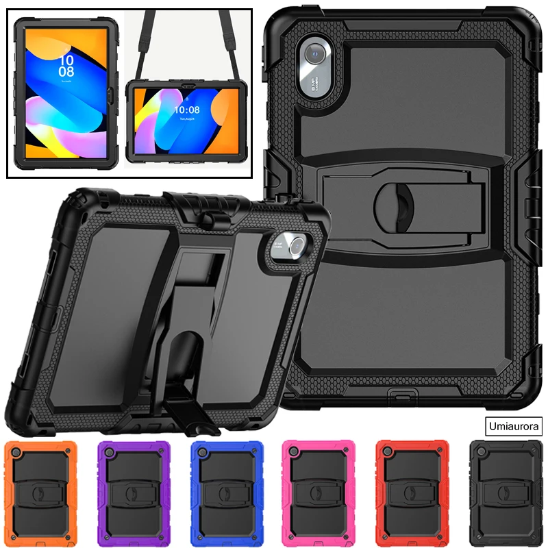 

For Xiaomi Redmi Pad2 Pad 2 11 inch 2025 Shockproof Silicon PC Hybrid Tablet Case Anti-fall Stand Shoulder Strap Rugged Funda