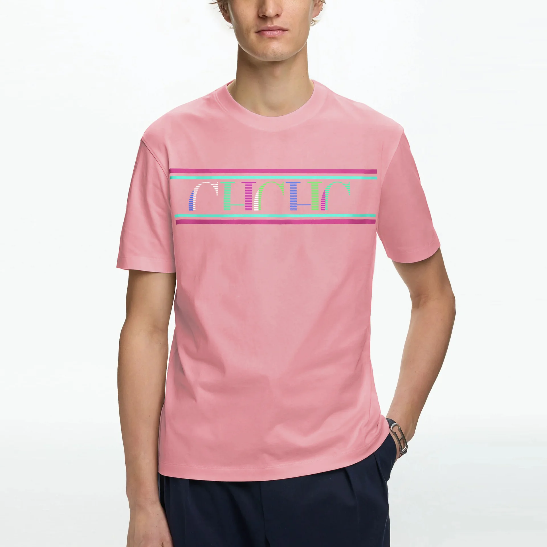 

Классическая летняя футболка унисекс | Буквенный принт бренда | Дышащая футболка с коротким рукавом для повседневной носки