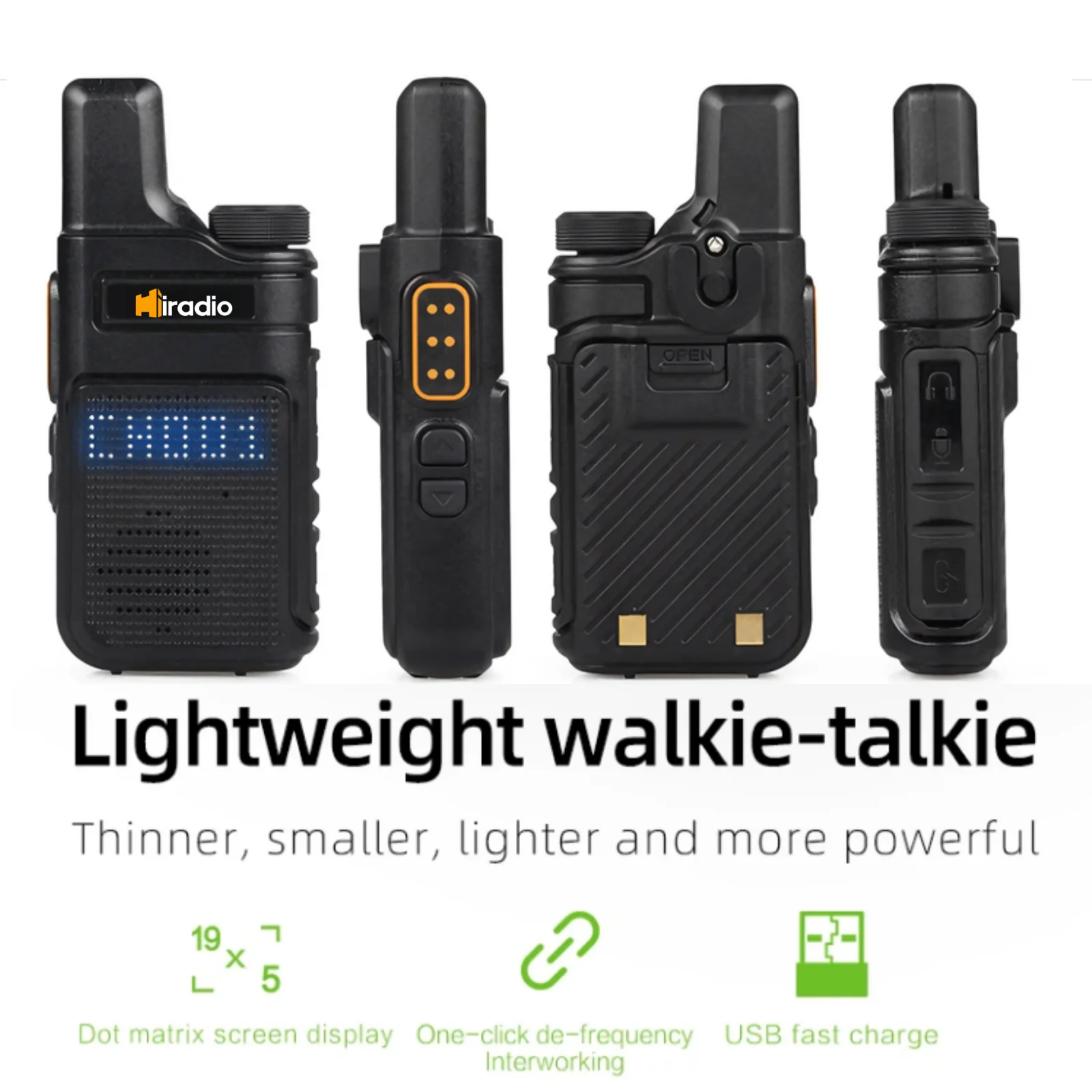 2 個ミニ Iradio V2PLUS トランシーバーサイズポータブルハンドヘルドラジオワイヤレスセット双方向ラジオ局 Comunicador トランシーバー