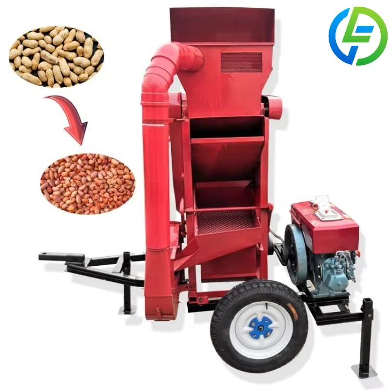 Customized Commercial Automatic Peanut Shelling Machine Automatic Feeding Groundnut Thresher Machine Price