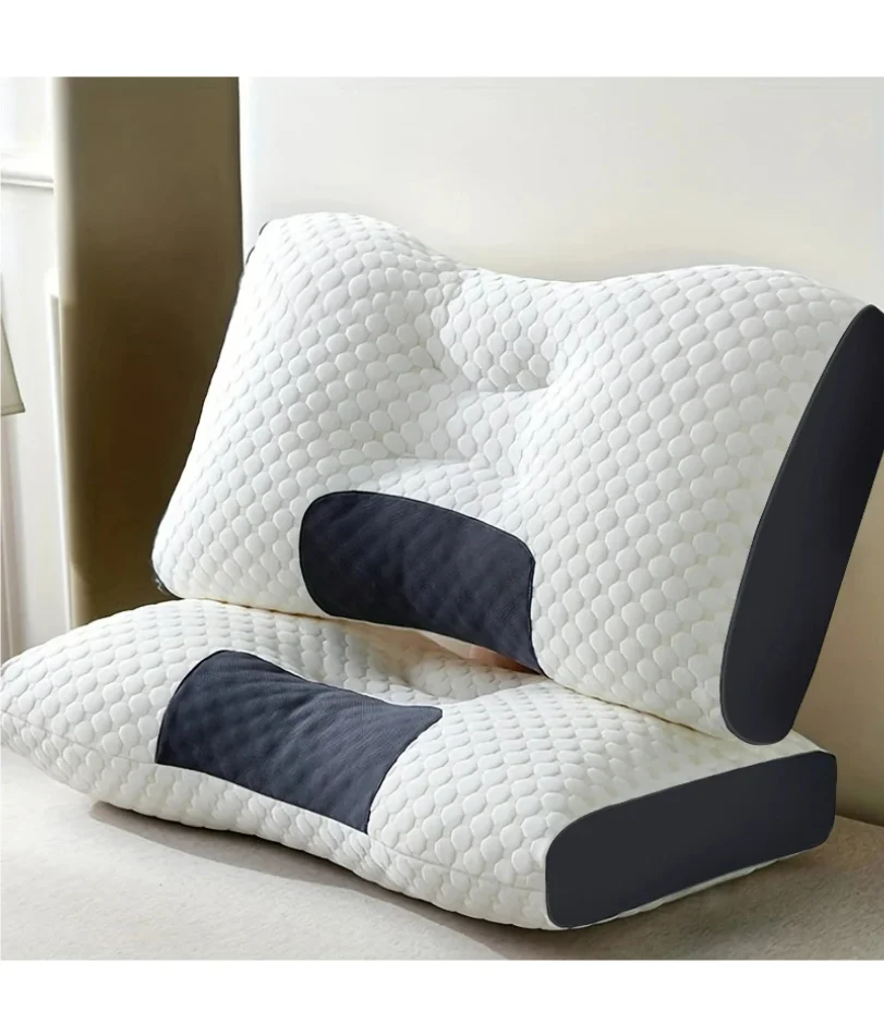 

Soft Neck Pillow, Adjustable Ergonomic Orthopedic Contour Support, High Quality Pillow Core, For Sleeping Comfort