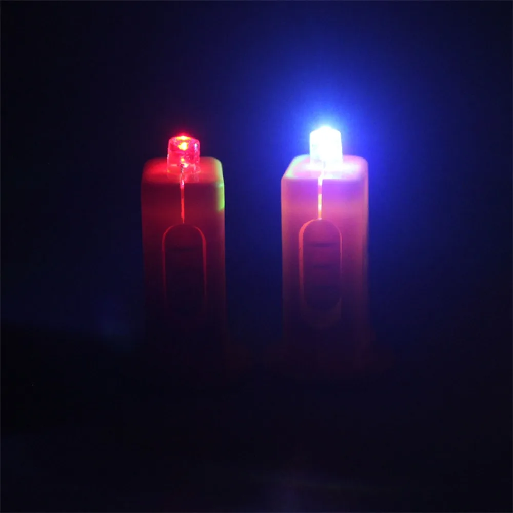 100pcs LED Electronic Candle Paper Lantern Wicks Lamp Beads Electronic Paper Lantern Wick Hand-held Decorative Items