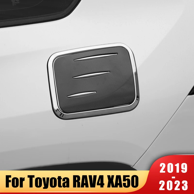 

For Toyota RAV4 RAV 4 XA50 2019 2020 2021 2022 2023 Car Fuel Filler Tank Cover Oil Cap Cover Trim Decoration Sticker Accessories