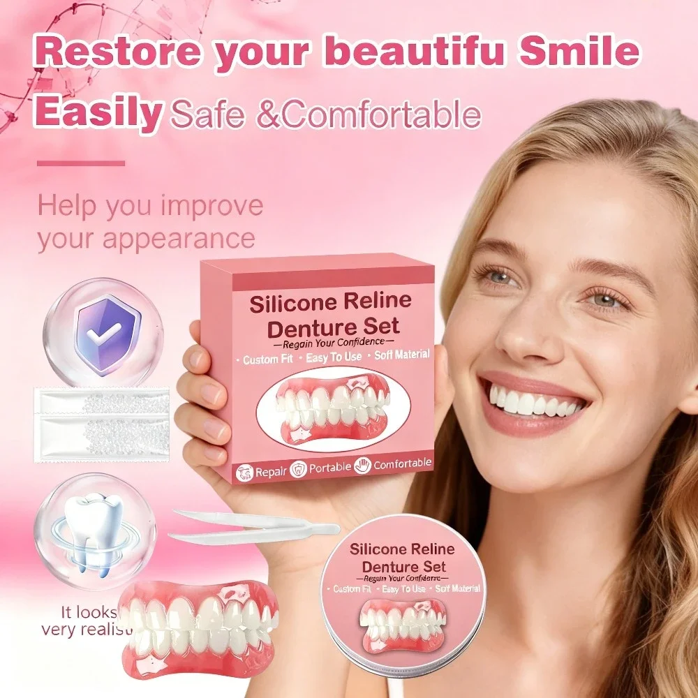 

Комфортный набор силиконовых накладок для зубов - силиконовые виниры для улучшения улыбки и косметического использования.