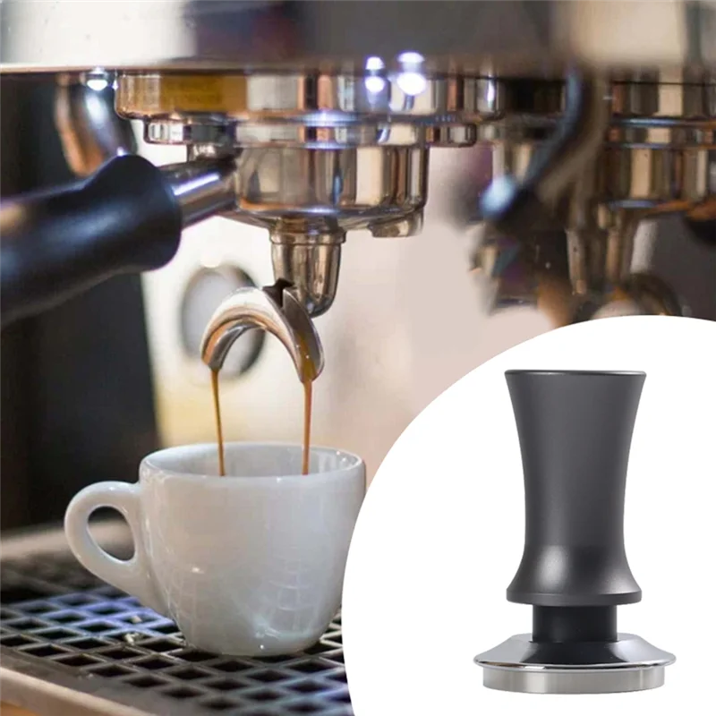 58MM Adjustable Calibrated Coffee Tamper Stainless Steel Espresso Distributor Portafilter Tools for Cafe, Office,