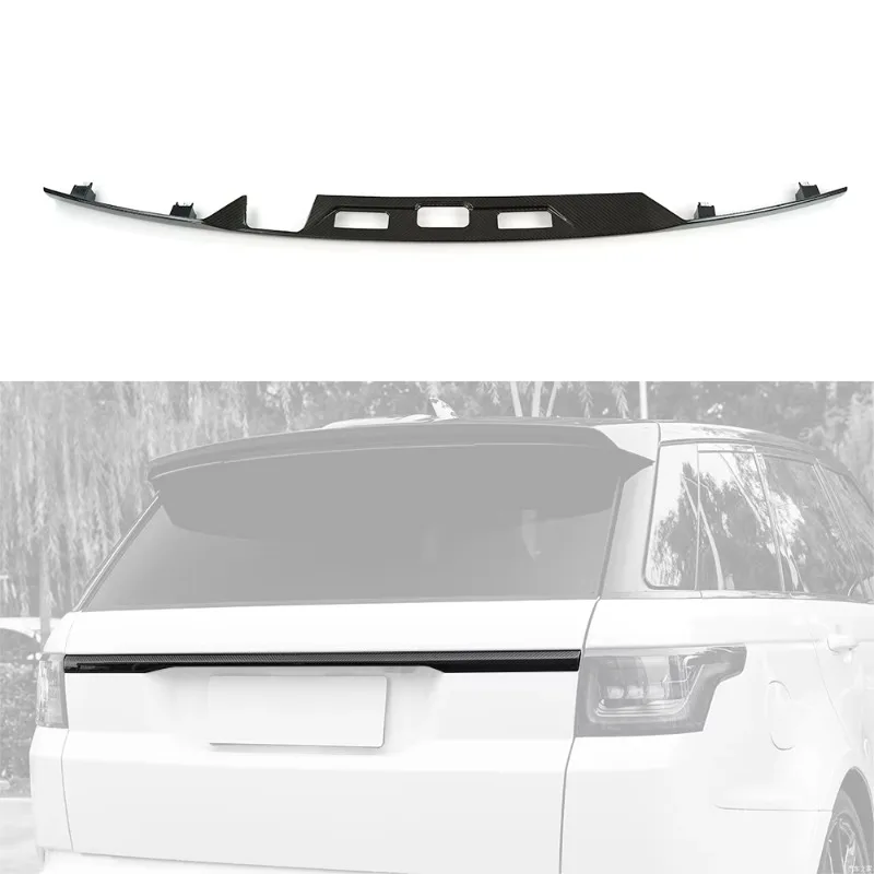 

Dry Carbon fiber Rear door trim Cover For Range Rover Sport 2018-2022 tail-gate Trim Strip Exterior Accessories