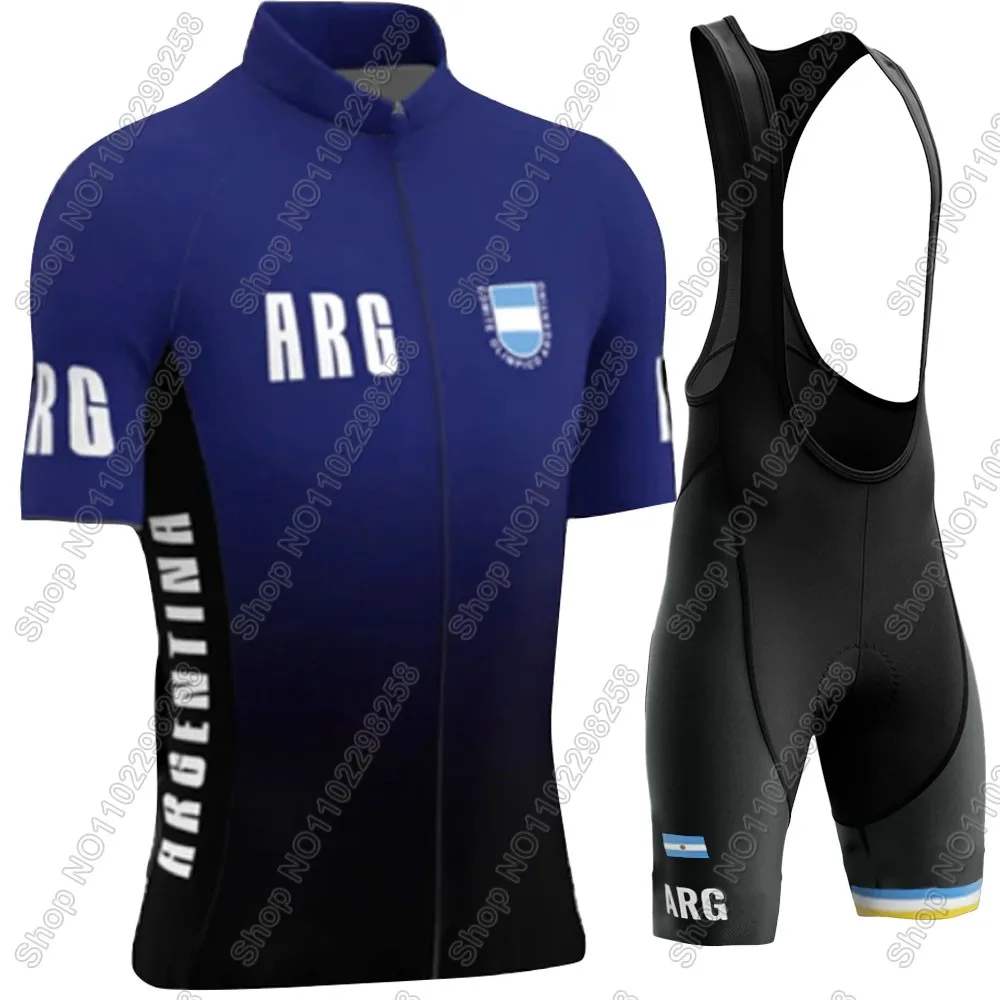 الأرجنتين الدراجات جيرسي 2025 مجموعة الصيف الرجال دراجة الملابس الطريق دراجة قمصان دعوى دراجة مريلة السراويل الجبلية Ropa مايوه #4