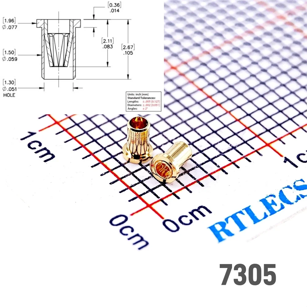 5/30/50/200/500 Pcs Female Pins Receptacle 7305 Hot Swap Socket Mating Plug Diameter 0.8 MM Mechanical Keyboard Switch Cross