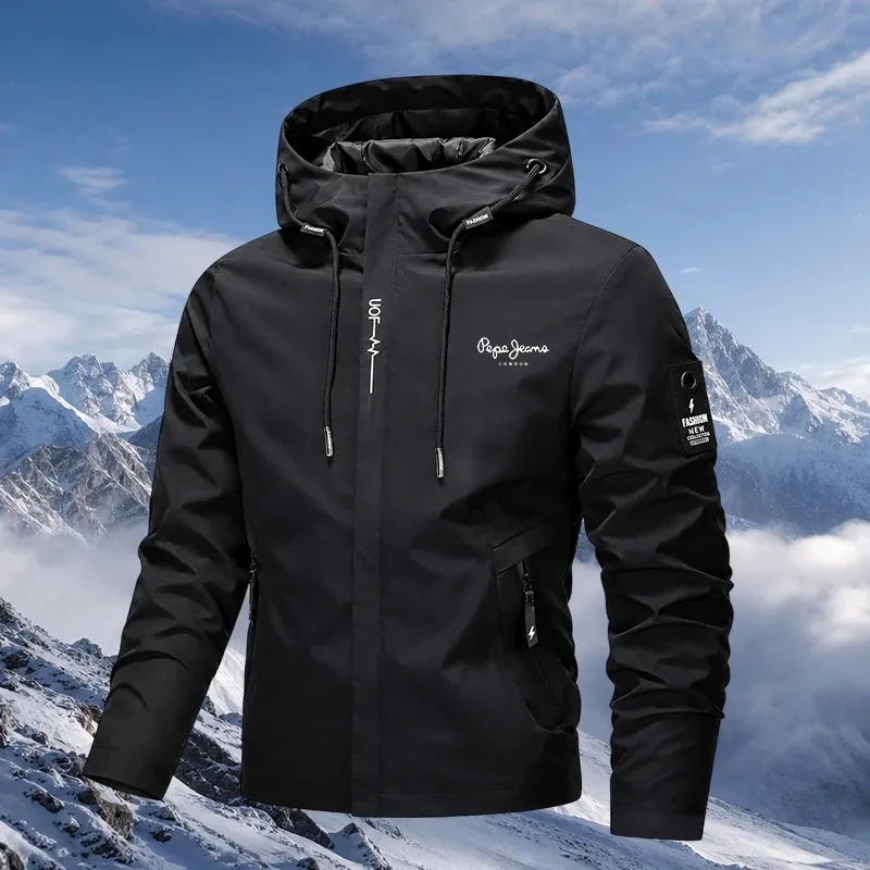 Korean Style Lightweight Hooded Windbreaker Oversized Drawstring Outdoor Hiking Commute Jacket Premium Quality Activewear
