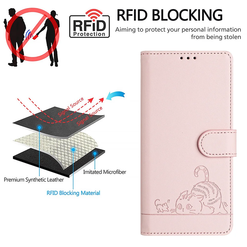 For Galaxy A18 A08 Luxury Leather Phone Case Wallet Book For Coque Samsung Galaxy A18 A08 A57 A37 A27 A17 A07 Flip Cover Fundas