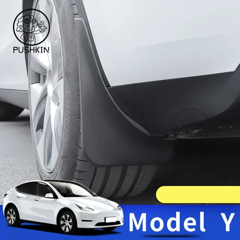 

Tesla Mud Flaps Anti-fouling Splash-proof Accessories For Model 3 Model Y Car Front Rear Wheels Mudguards Splash Guards Fender