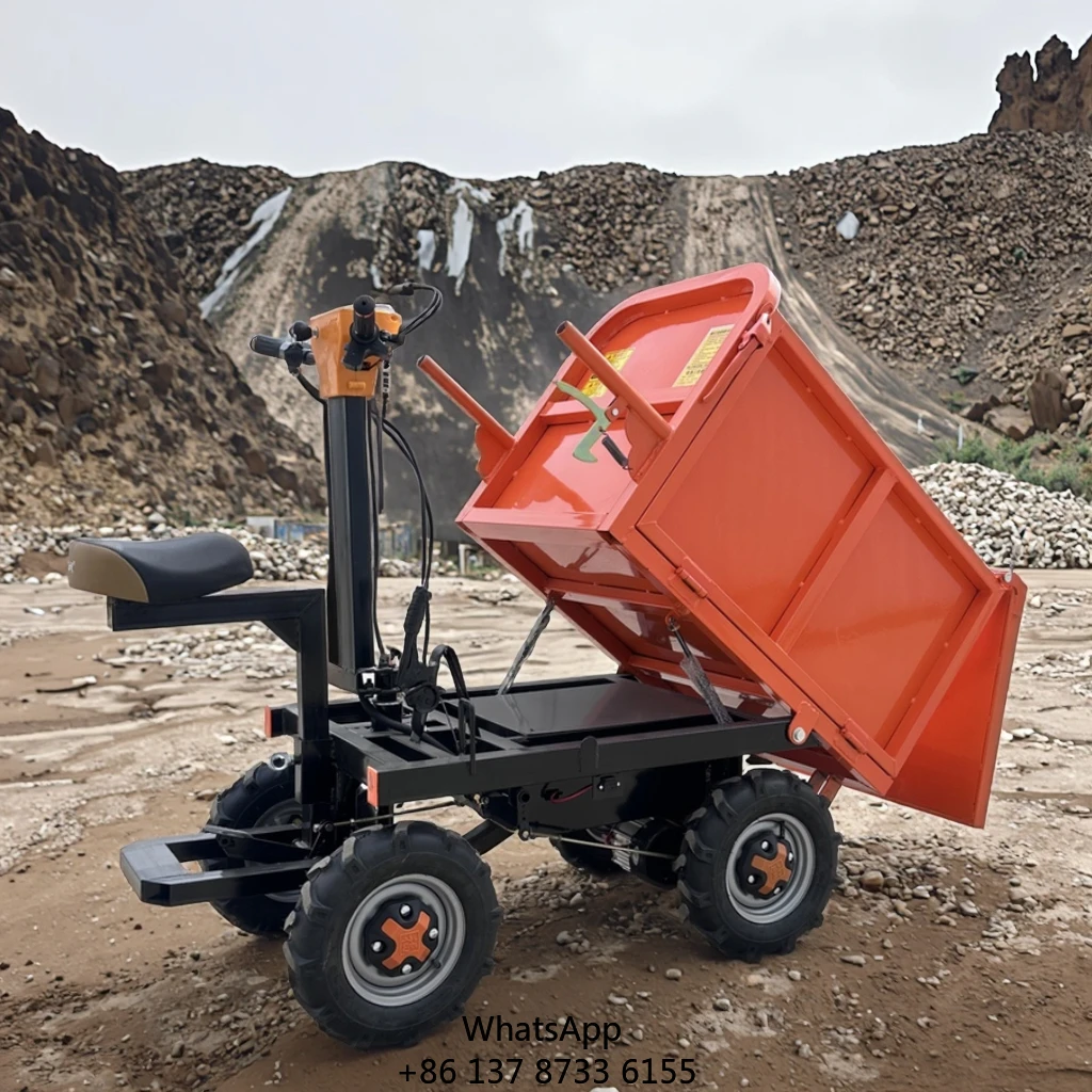 Mini Electric Four-Wheeled Wheel Loader Motor 1-Year Warranty Low Maintenance Cost For Home Use Mining Construction Sites Super