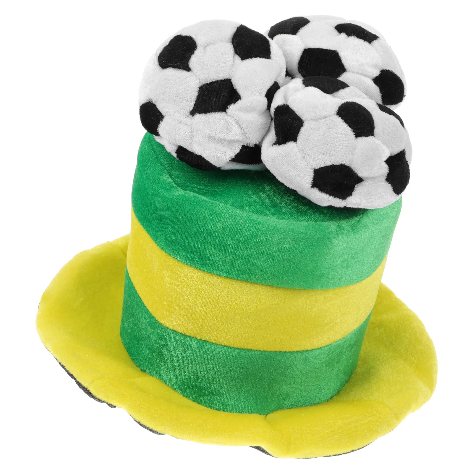 

Football Cap Shape Hat Competition Headdress Prop Carnival Soccer Decorative Festive Style Clothing Fans