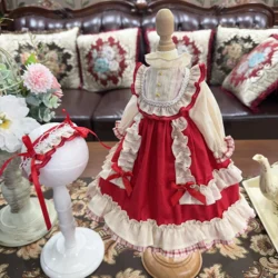 1/6 1/4 1/3 BJD Dress + Hairpin Doll cute pastoral multicolor set for 1/3 1/4 1/6 BJD SD DD 1/6 Blyth doll accessories