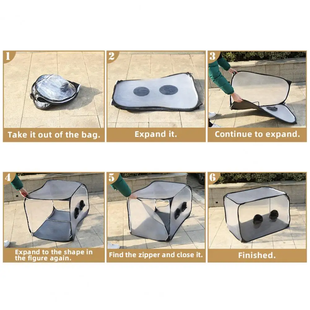 

Microbiology Still Air Cabinet Portable Mushroom Cultivation Tent Grow Kit for Microbiology Enthusiasts Transparent for Mycology