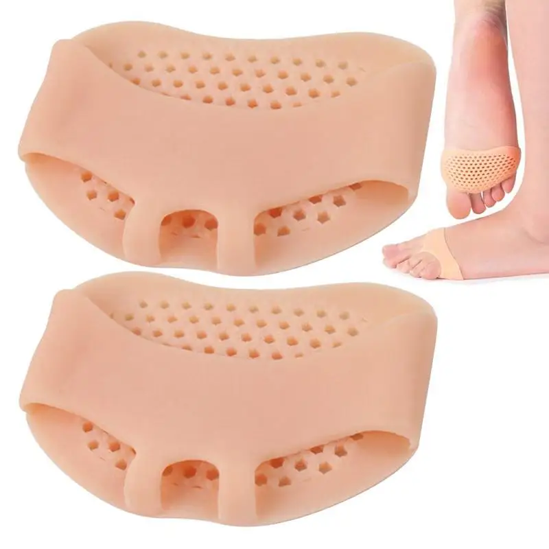 Metatarsal Pads Women Feet Cushioning Pads for Protection Silicone High Heel Foot Pads Invisible Toe Separator for Working Trip