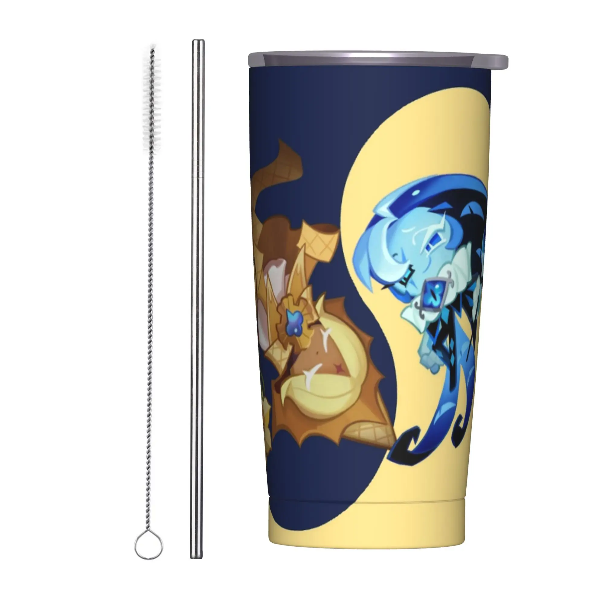 A Game of Truth and Deceit Tumbler Vacuum Insulated Cookie Runs Kingdoms Cups Stainless Steel Double Wall Mug Water Bottle, 20oz