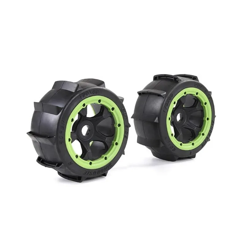 1/5 Baja Truck Rear Sand Paddle Wheels & Tires for HPI Rovan Baja 5T 5SC