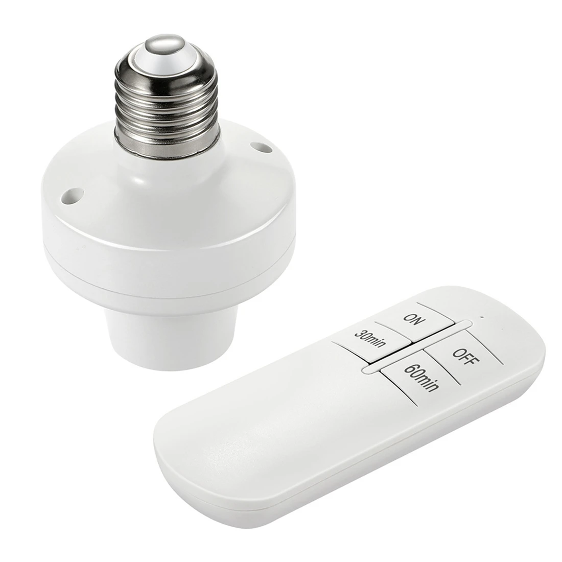 N33R_E26 E27 Portalámparas con casquillo de luz con control remoto inalámbrico (220V)