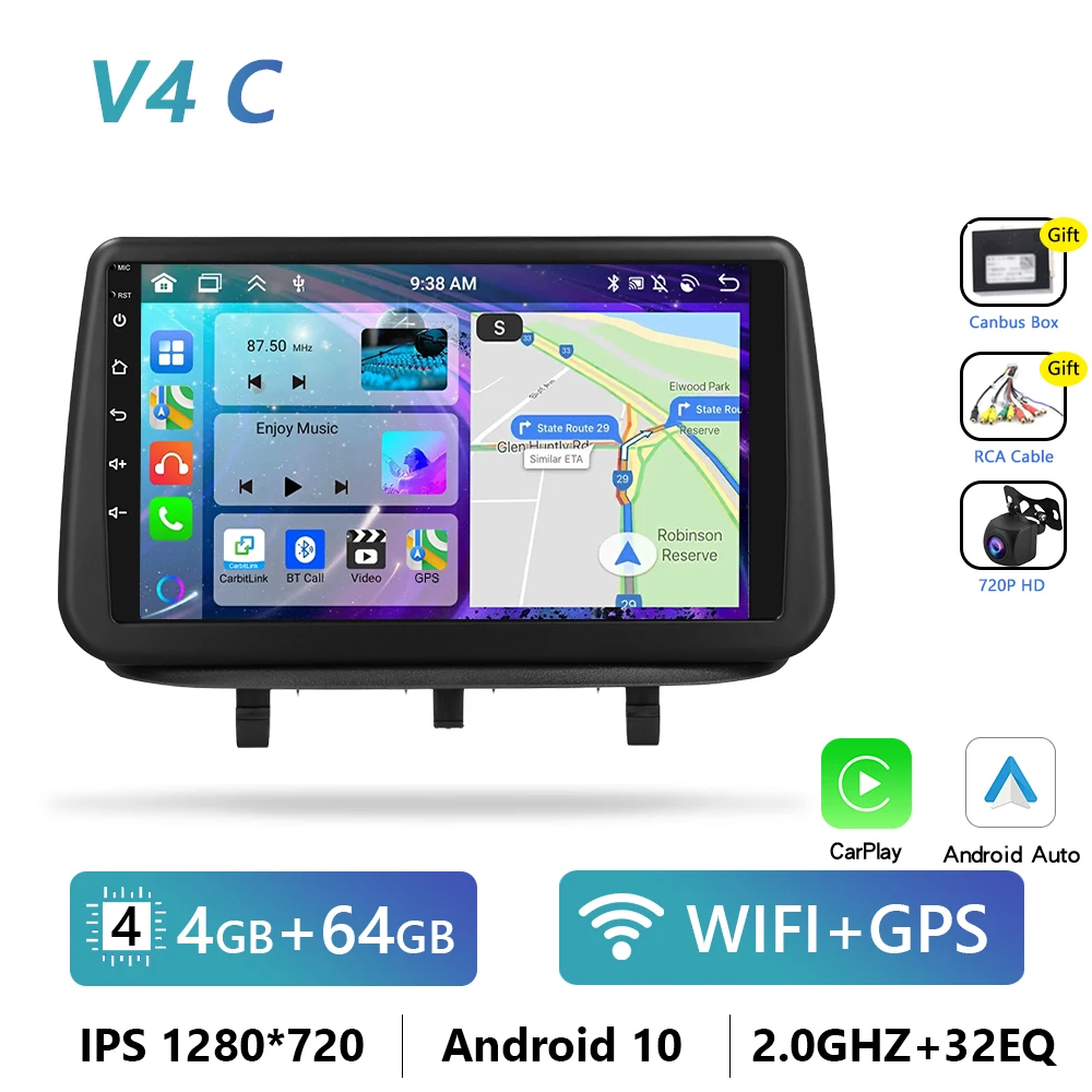 Podofo 4G Carplay Android Radio Voor Opel Meriva B 2009-2014 Auto Multimediaspeler 2din Gps Stereo Head Unit Intelligent Systeem