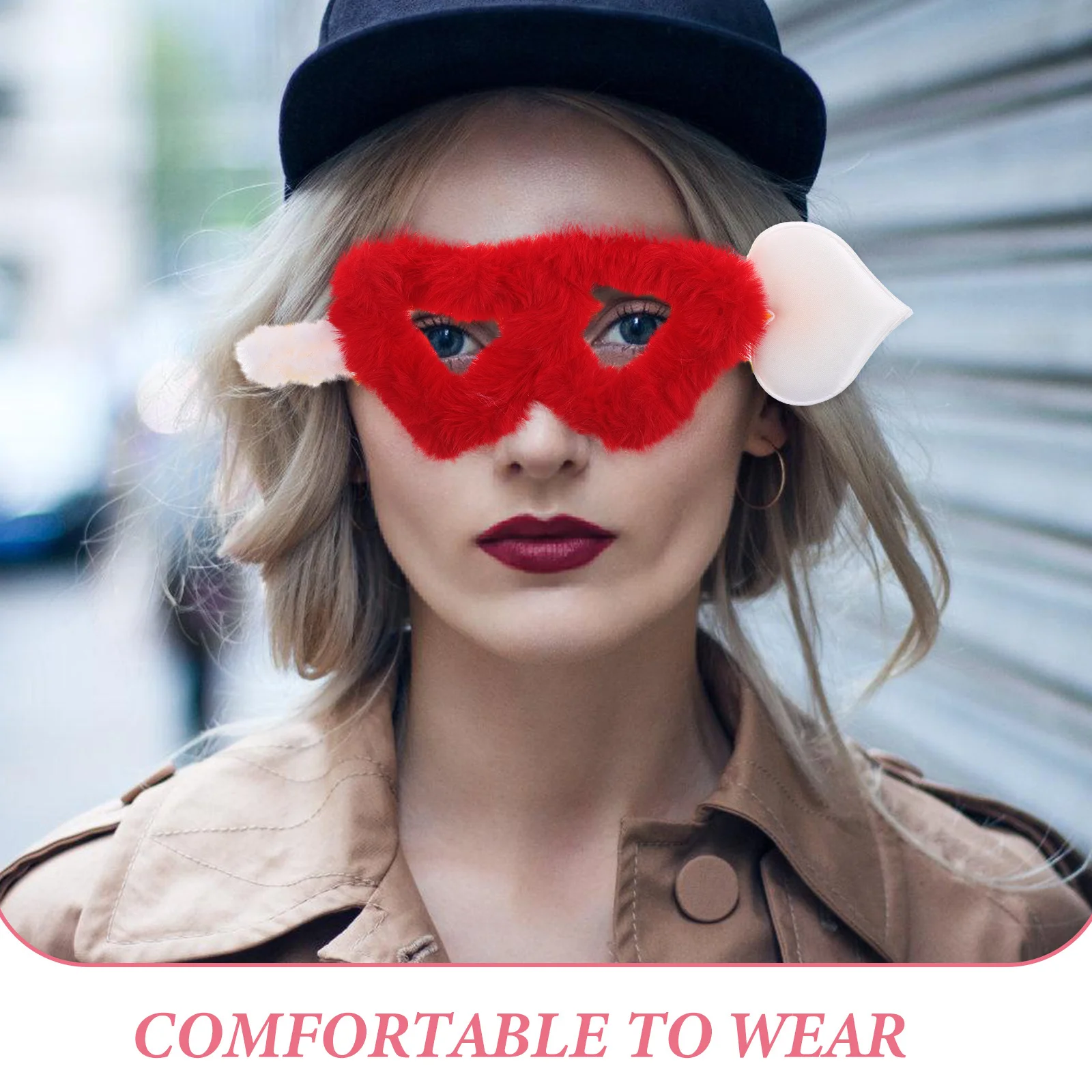 2 pezzi occhiali da sole a forma di cuore donne uomini bambini occhiali da festa per la celebrazione dell'amore gita romantica feste a tema cosplay decorativi