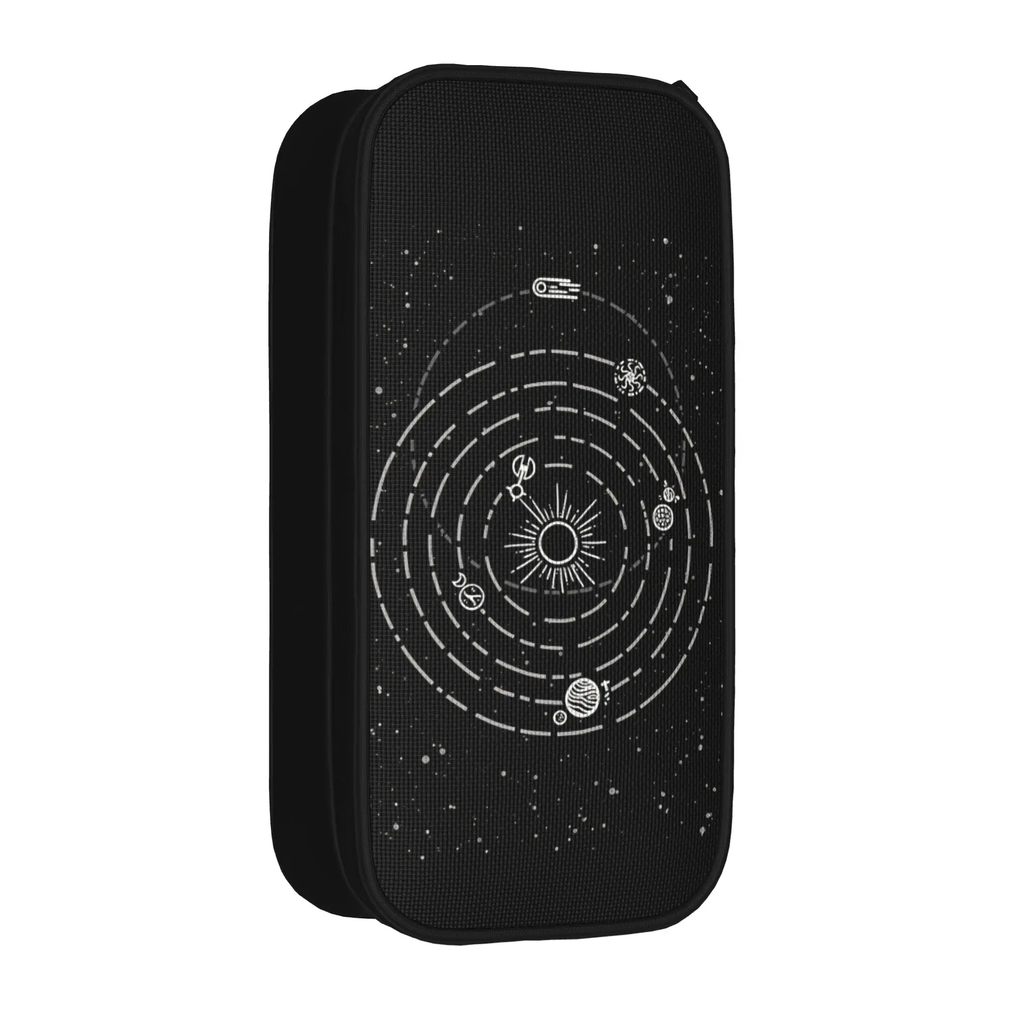 Outer Wilds Solar System Pencil Case Pencilcases Pen Box for Girls Boys Big Capacity Bag School Supplies Zipper Stationery