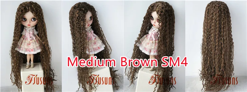 JD220 1/6 1/4 1/3 1/12 Blythes Extremely Long Curly Fashion Synthetic Mohair BJD Wig YOSD MSD SD Doll Accessories