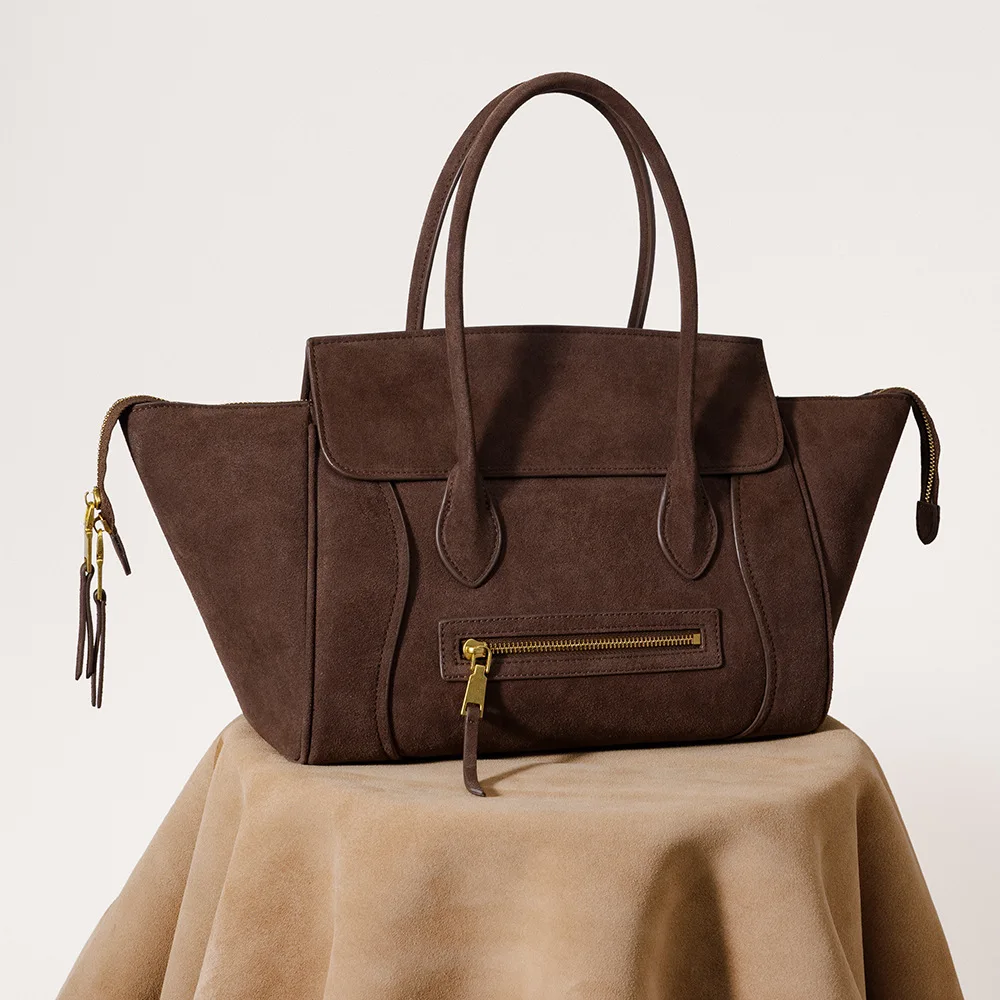 

Women's Large Capacity Vintage Leather Shoulder Bag Minimalist Design Crossbody Bucket Bag New Arrival