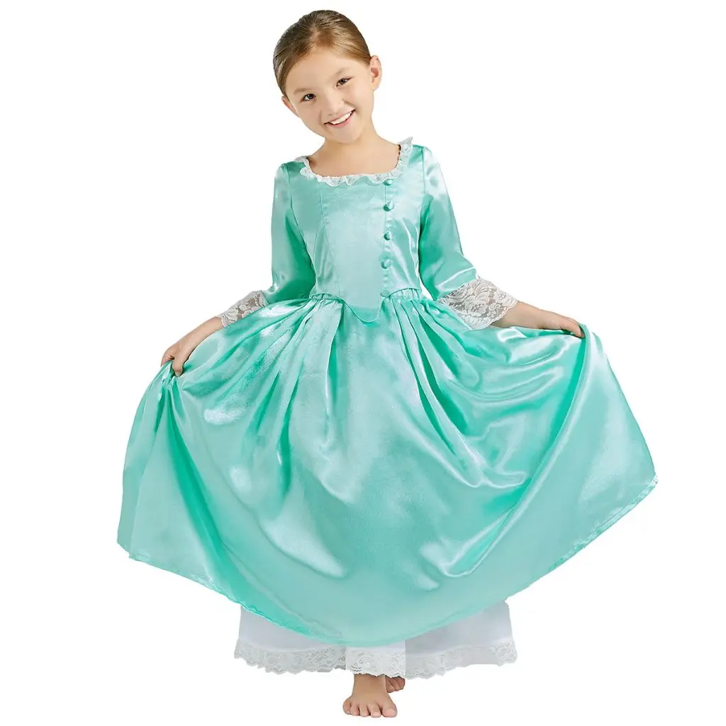 Hamilton Musical Cosplay Costume pour Adultes et Enfants, Robe Trempée, Interdit Moustique, Elizabeth Angelica, Médiéval, Vêtements de ixd'Halloween