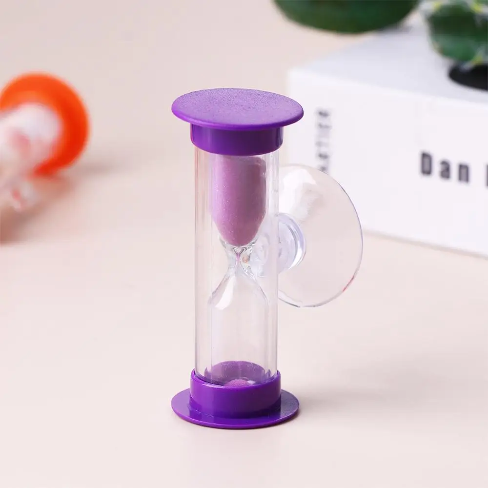 Glass Mini Rotatable Shower Timer For Kids Time reminder With Suction Cup Desktop Ornament Sand Clock Time Funnel Hourglass