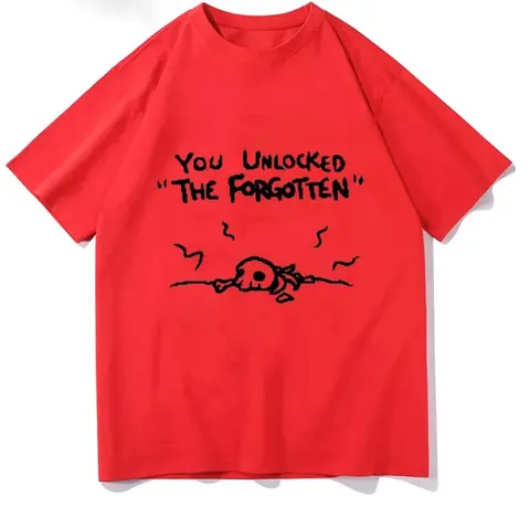REA Binding of Isaac bomulls-T-shirt för kvinnor Hiphop-t-shirt med kort ärm You Unlocked The Forgotten T-shirt T-shirts Toppar 8 best sales Isaac-t-shirt med bindning - №6