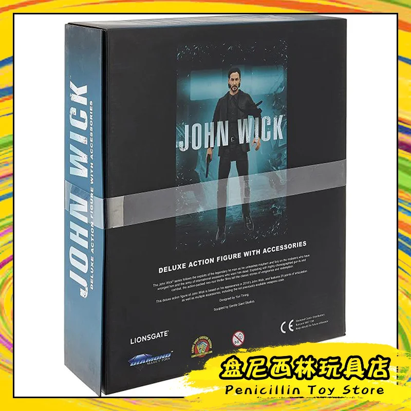 

Spot Dst Norte Americano Genuíno John Wick 7 Polegadas Movable Doll Presente De Aniversário Decoração De Mesa Gk Estátua Pvc