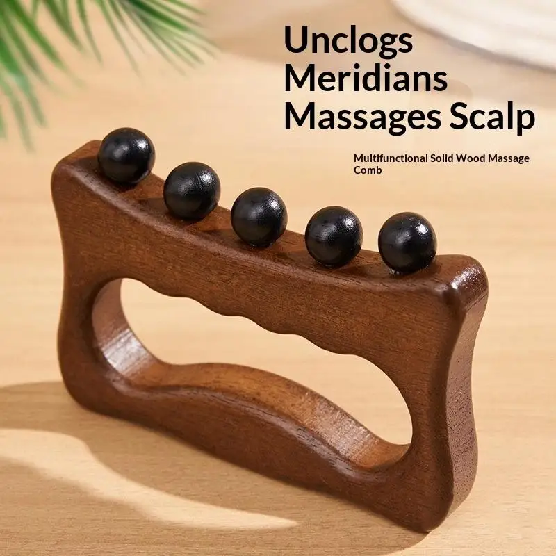 Lymphatic Drainage Massage Wooden Gua Sha Tool Manual Body Scraper for Recovery Muscle Pain Relief Used in Beauty Salon