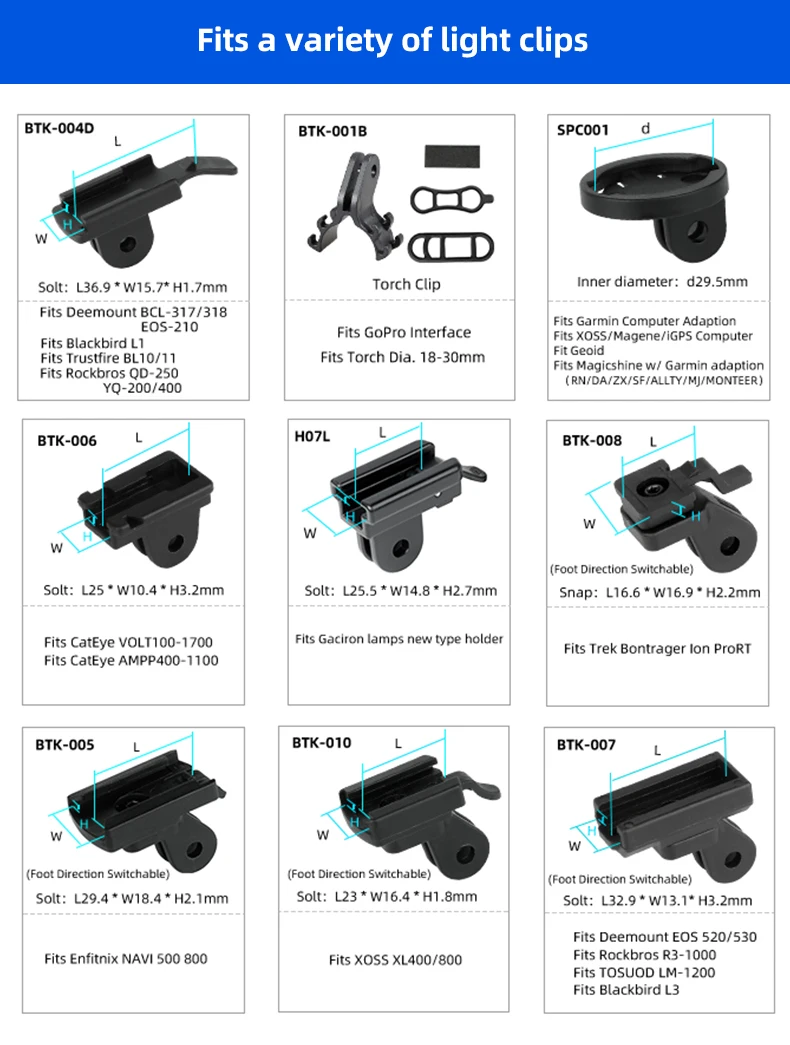 Deemount Vorderradgabel Installieren Scheinwerferständer Halterung Action Kamera Klemmständer Passend für Gopro-Schnittstelle Brompton Rennrad MTB-Teile – Detail 9
