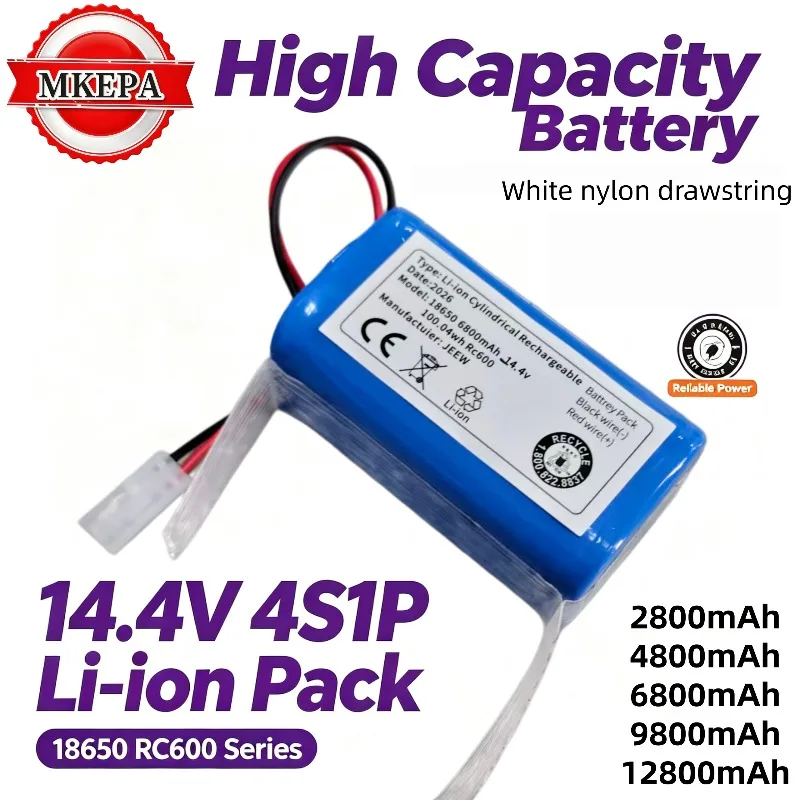 14.4V 2800‑6800mAh Replacement Battery For Xiaomi Mi Essential MJSTG1 G1 Robot Vacuum Cleaner