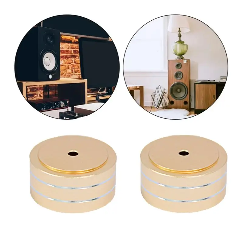 A12E-4PCS Speaker Isolation Stand Feet Aluminum Alloy Shock Absorbing Pads For Speakers CD Amplifier
