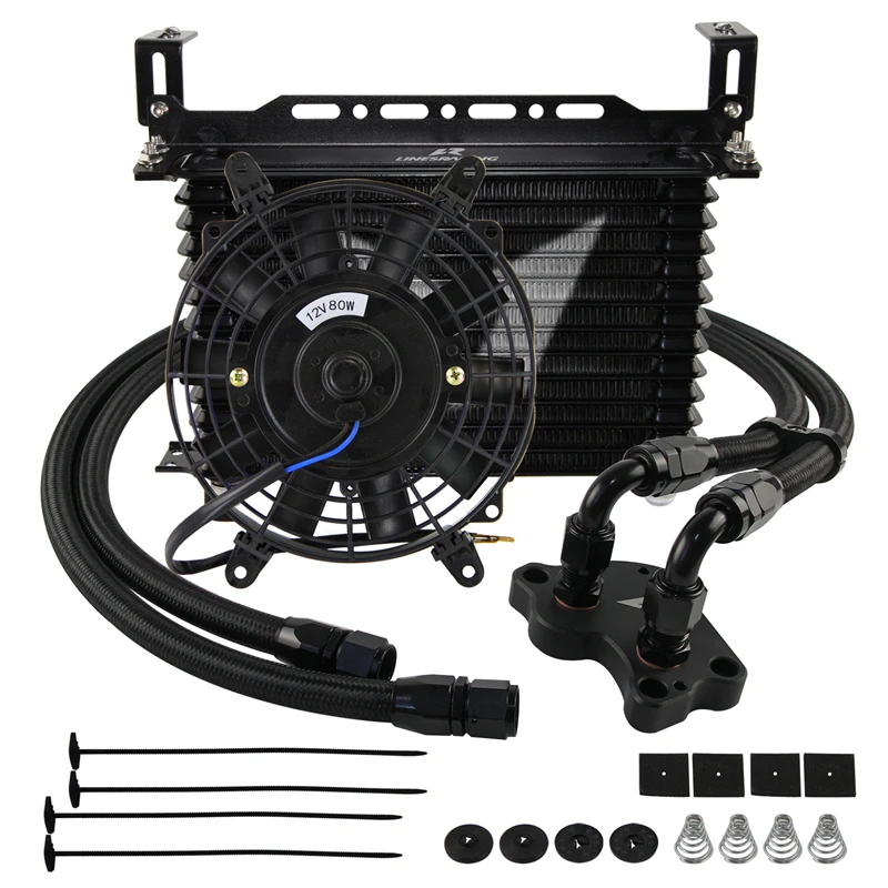 AN10 13 Row Oil Cooler Mout Filter Adapter +7\