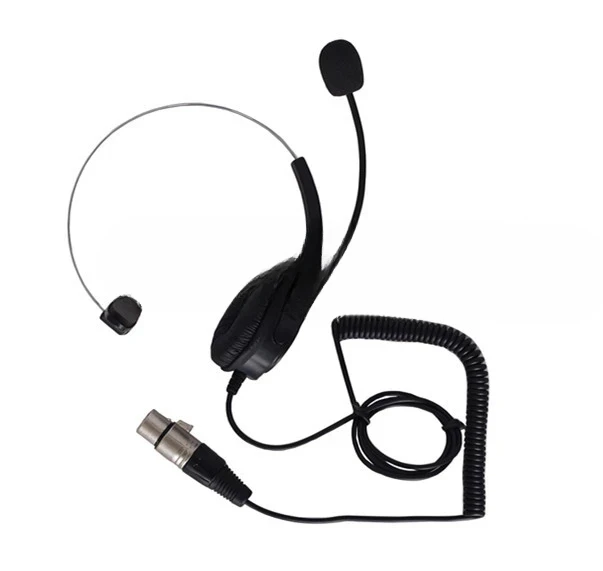 For TELIKOU NE-11 Super Light Headband Headset with Microphone Intercom Headset XLR Connector 4 Pin 5pin