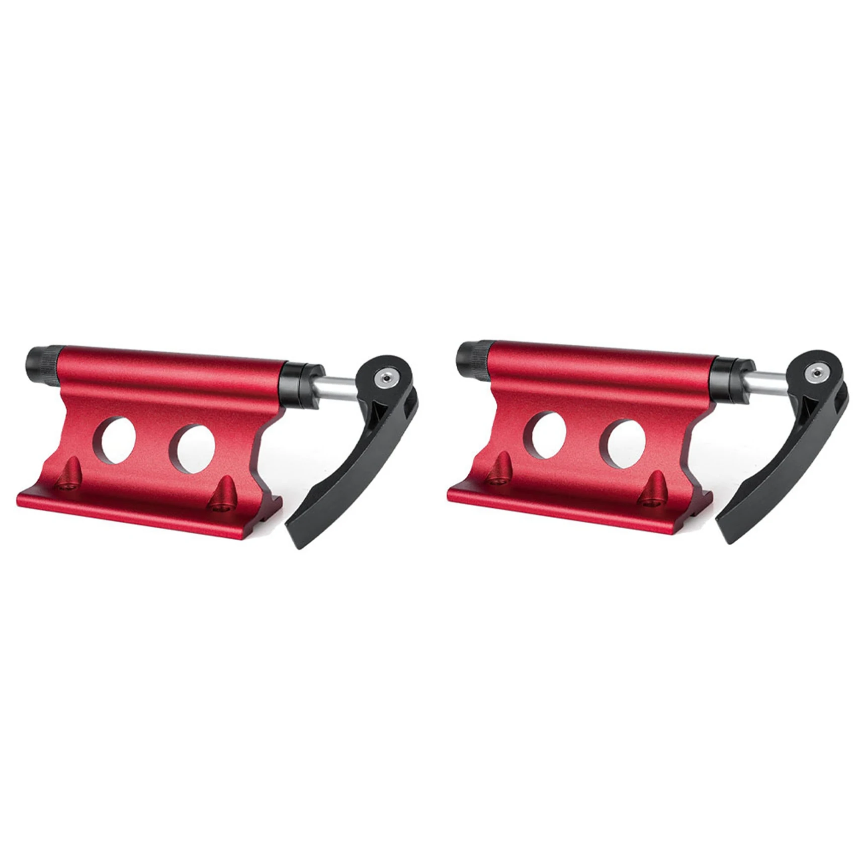 B72A 2X دراجة دراجة الجبهة شوكة الإفراج السريع الاحتفاظ كليب تفكيك إرفاق المشبك المحمولة الدراجات جزء الأحمر