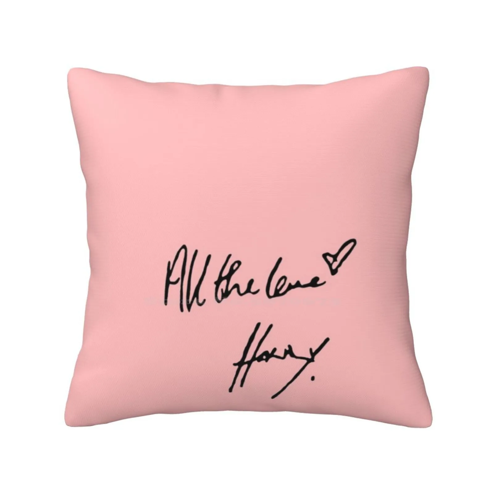 All The Love Pillow Cover Hug Pillowcase All The Love Treat People With Kindness Oned 1D Allthe Love Signature Autograph Heart