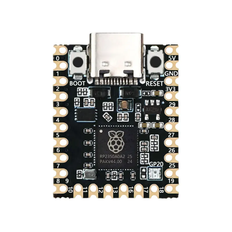 Raspberry Pi Pico 2 RP2350-Mini Board RP2350A Chip USB1.1host 4MB Flash/520KB SRAM temperature sensor SPI/I2C/UART/ADC