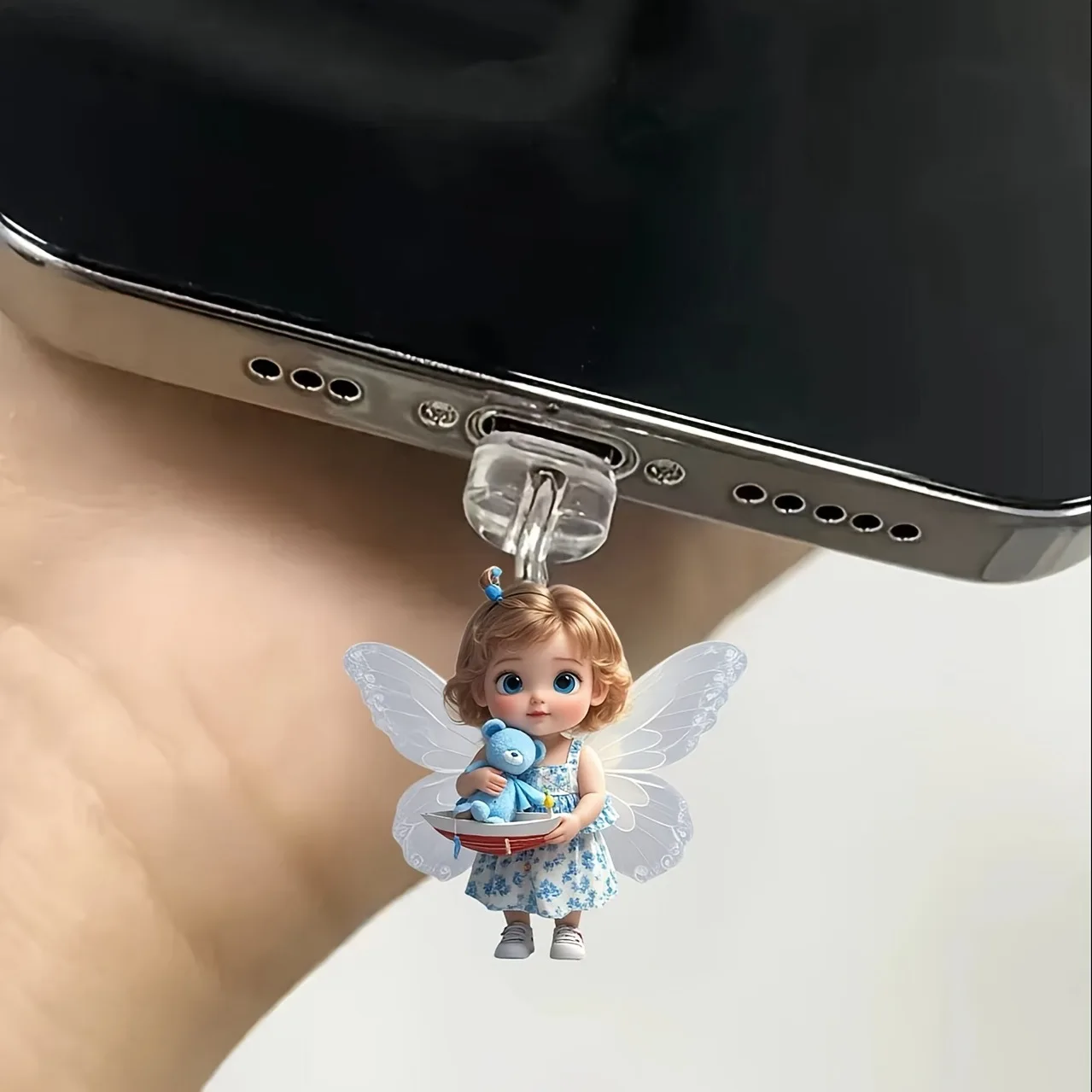 Iphone Connector Dust Plug Pink Phone Dust Plug Type-C Dust Plug High Quality For Mobile Devices Phone Connector Android Phones