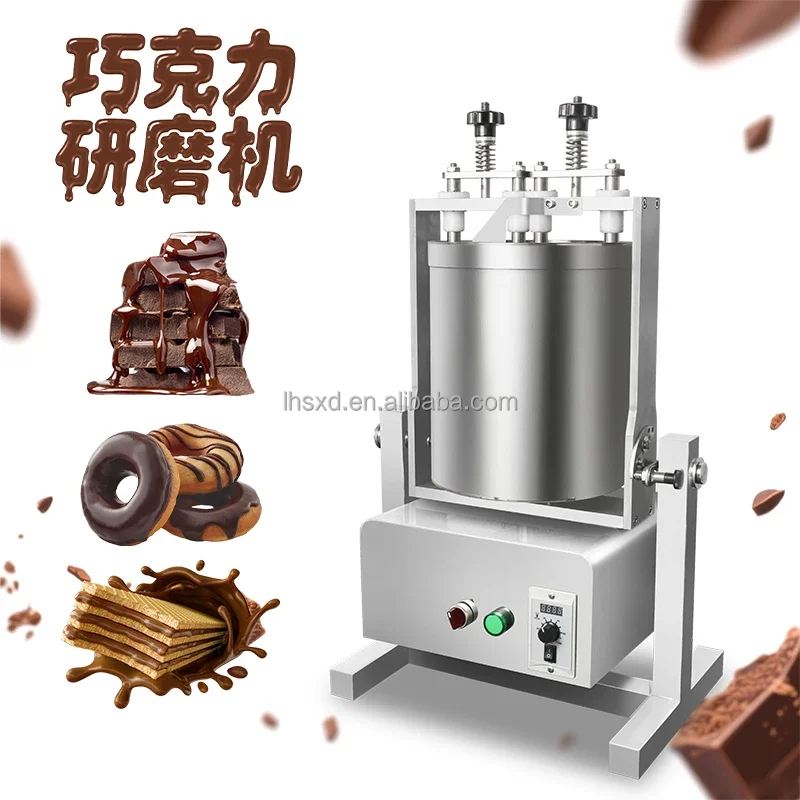 2026Hot Sellinghot Electric Stainless Steel Chocolate Melting Machine, Chocolate Refining Machine, Cocoa Powder Grinding Machine