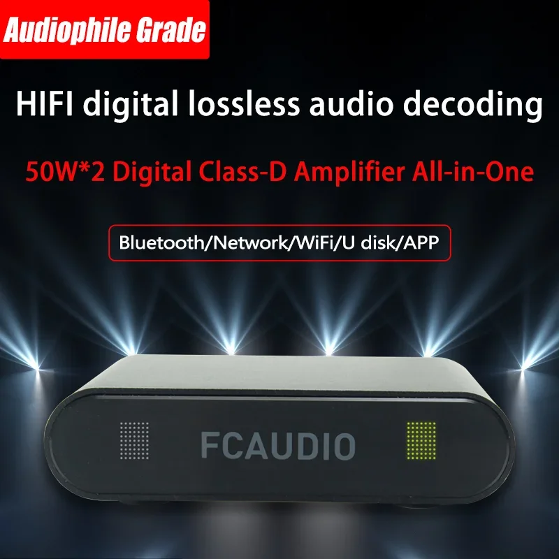 Wireless Bluetooth Audio Decoder WA20 Lossless Decoder Amplifier Player Audiophile HIFI Stereo All-in-One