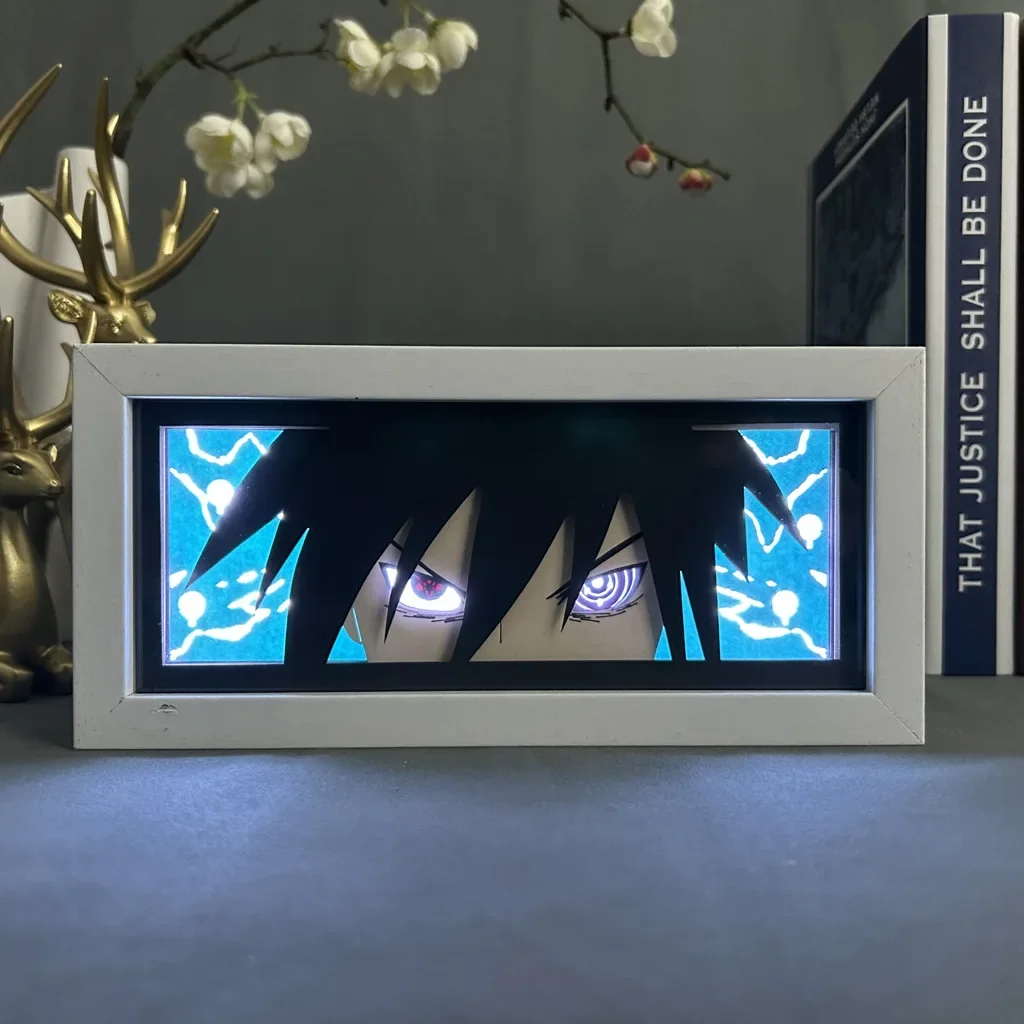 

Cartoon Paper Carving Lamp Naruto Tabletop Decoration Paper Cuttings Lamp Night Light