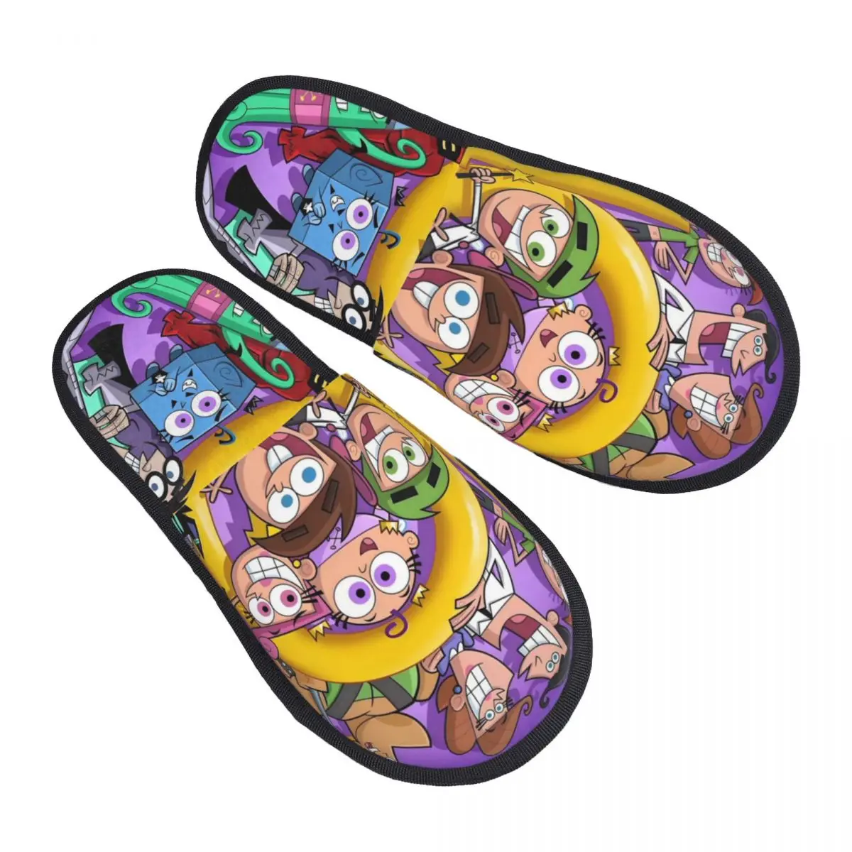 

Удобные тапочки из пены с эффектом памяти на заказ The Fairly Oddparents, женская обувь для дома в отеле с анимацией