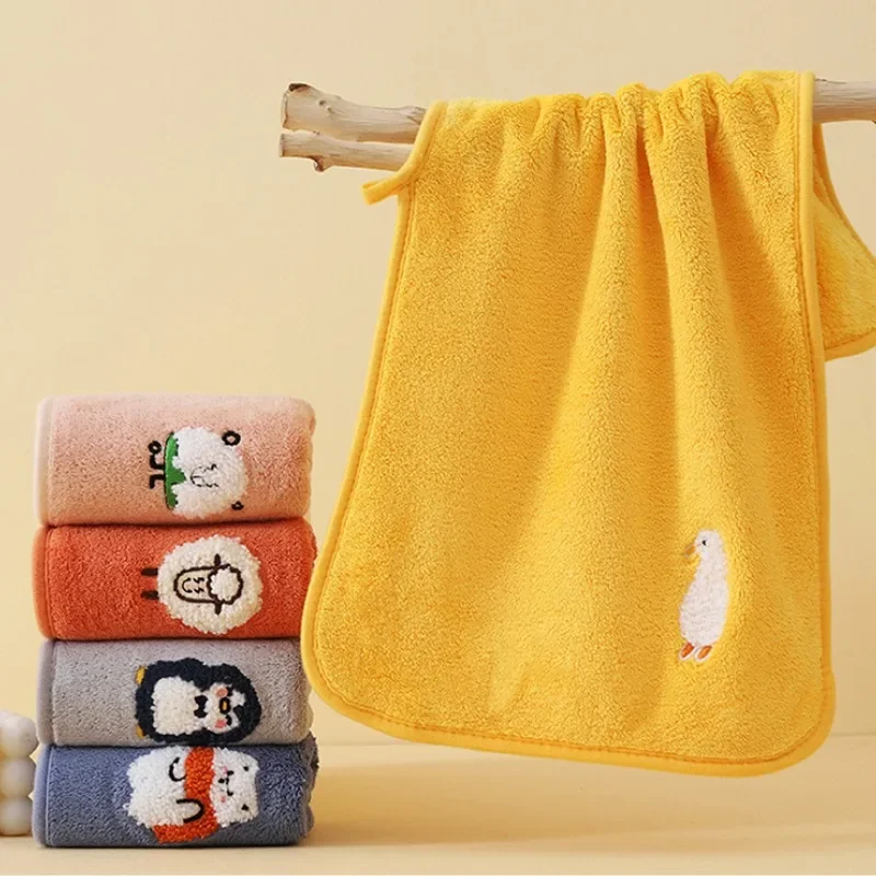 Cotton Baby Bath Towel Soft Cartoon Animal Face Towel Newborn Infant Kids Soft Absorbent Washcloth Children Shower Towel 25*50cm