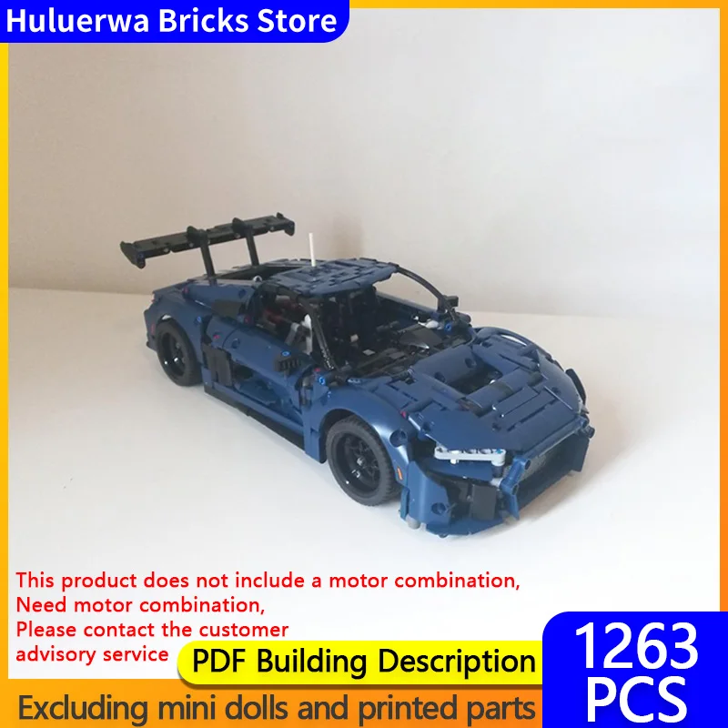 

Модель скоростного гоночного автомобиля MOC, строительные кирпичи R8 LMS GT3, гиперкар, модульная технология, подарки, праздник, сборка, детские игрушки, костюм